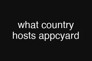 what country hosts appcyard